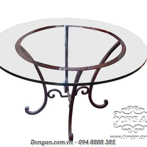 Round Wrought Iron Table Base