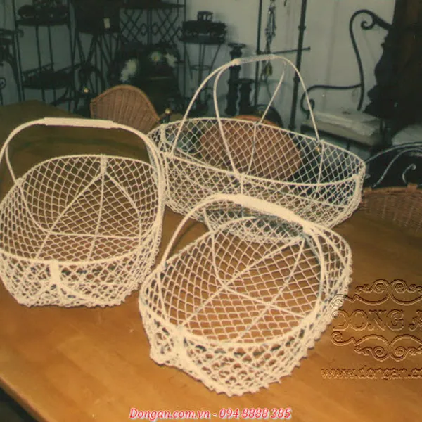 Set of 3 Baskets Handle