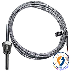 Cảm biến PT100 , 400 độ , đầu ren 21 ( 1/2 inch) , cảm biến dài 100 mm, phi 16