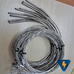 Đầu dò nhiệt độ PT100 , không ren , cảm biến nhiệt độ PT100, phi 4 dài 20mm,  dây dài 2 mét