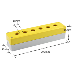 Hộp nhựa chống nước 6 lỗ ABS GOB-6A-YW
