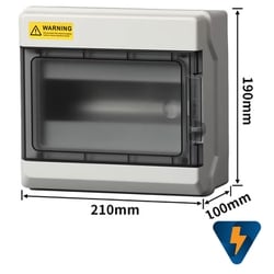 Tủ nhựa chống nước 9 line gắn MCB át nổi 9 đường 9 way chống bụi