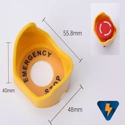 F22-04 Chụp Bảo Vệ Nút Nhấn Dừng Khẩn Cấp 22mm Emergency Stop