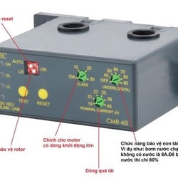 Rơ le bảo vệ chống non tải, quá tải, mất pha 3Pha , dòng điện 15-45A , 17A322CB0