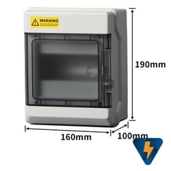 Tủ nhựa chống nước 6 line gắn MCB át nổi 6 đường 6 way chống bụi