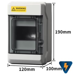 Tủ nhựa chống nước 4 line gắn MCB át nổi 4 đường 4 way chống bụi