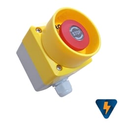 Hộp nút nhấn Stop có vòng tròn bảo vệ HB04 VTPLA38-Estop