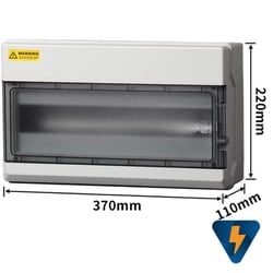 Tủ nhựa chống nước 18 line gắn MCB át nổi 18 đường 18 way chống bụi