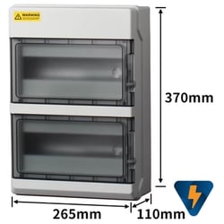 Tủ nhựa chống nước 24 line gắn MCB át nổi 24 đường 24 way chống bụi