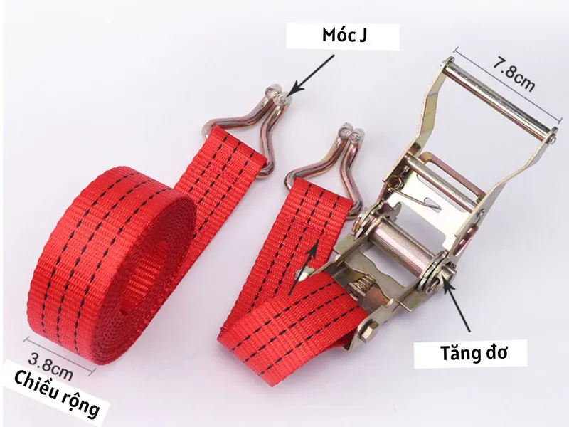 Dây tăng đơ chằng buộc hàng - Tính năng độc đáo của dây