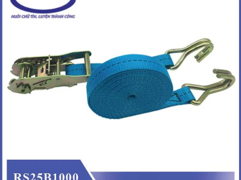 Dây chằng hàng tăng đơ bản 25mm tải 800kg x 6 Mét