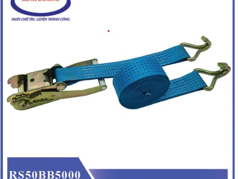 Dây cảo chằng hàng tăng đơ 5Tấn bản 50mm x10 Mét