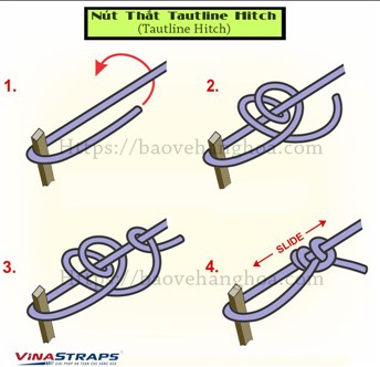 Nút thắt tautline hitch Nút thắt tautline hitch