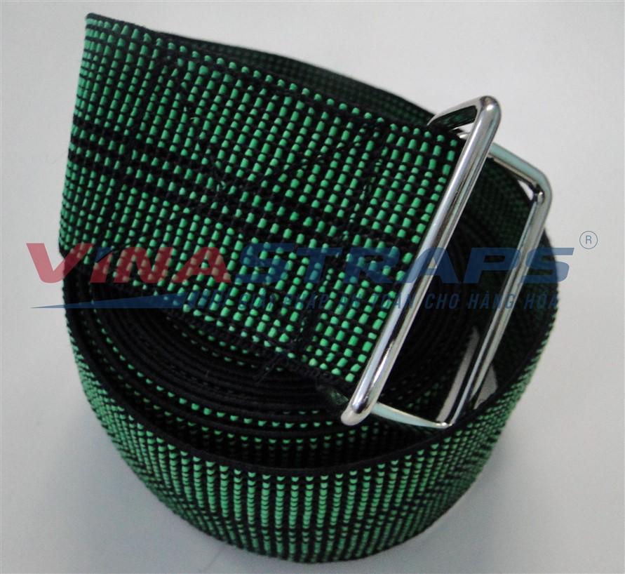 Dây thun chằng hàng bản 50mm khóa Dring Dây thun chằng hàng bản 50mm khóa Dring