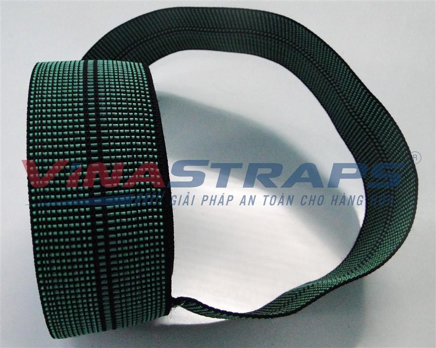 Dây thun ràng pallet bản 50mm màu xanh Dây thun ràng pallet bản 50mm màu xanh