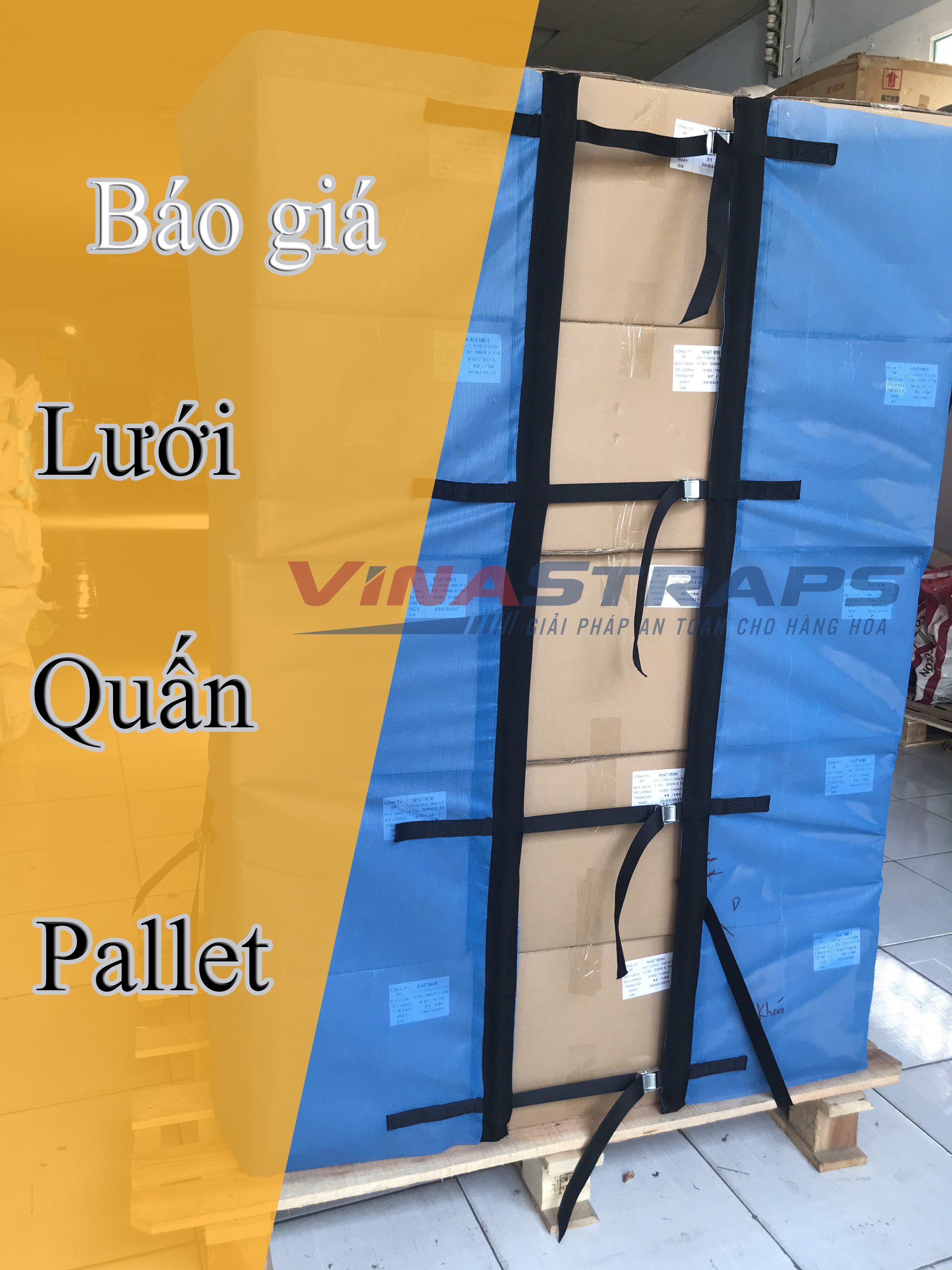 Giá lưới quấn pallet Giá lưới quấn pallet