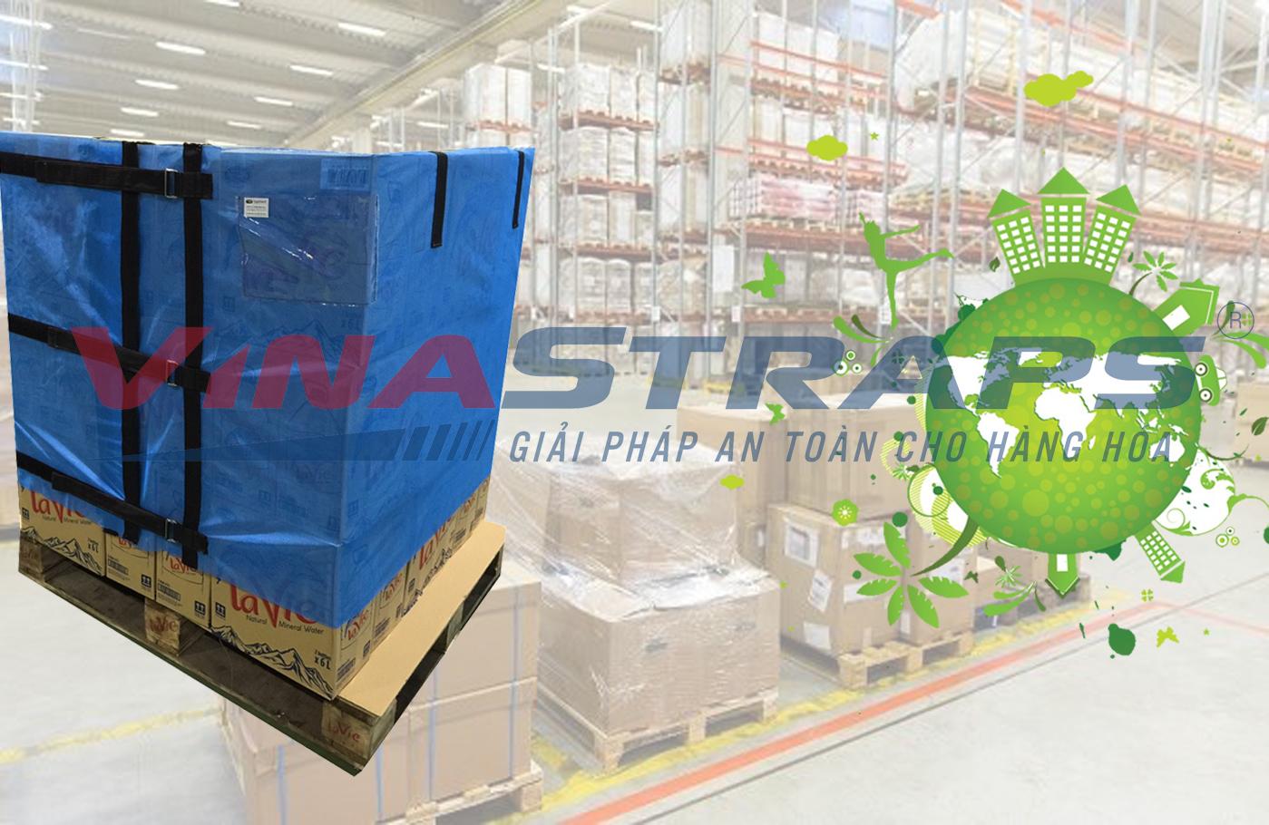 Lưới quấn pallet tái sử dụng giảm rác thải Lưới quấn pallet tái sử dụng giảm rác thải