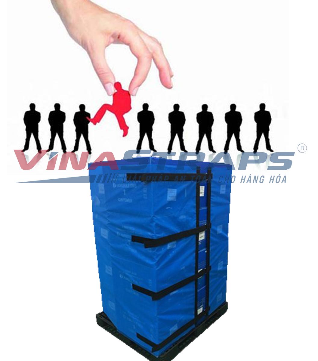 Lưới quấn pallet tái sử dụng giảm tải nhân công Lưới quấn pallet tái sử dụng giảm tải nhân công