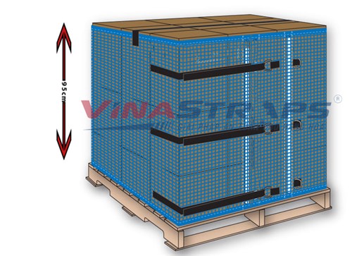 Lưới quấn pallet tái sử dụng V1395400V Lưới quấn pallet tái sử dụng V1395400V.