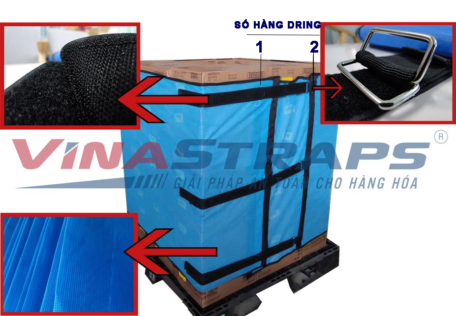 Lưới quấn pallet tái sử dụng V2395400V Lưới quấn pallet tái sử dụng V2395400V