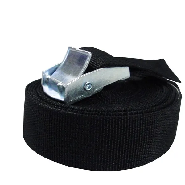 Dây chằng hàng khóa cam bản 25mmx250kgs đen không móc.
