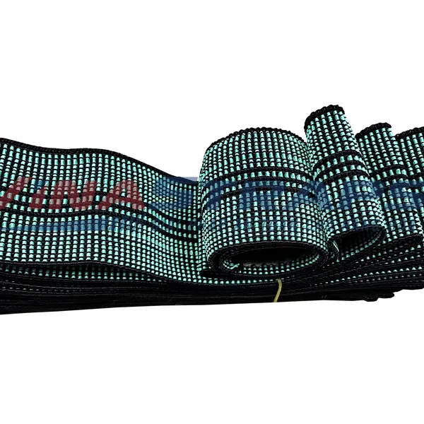 Dây thun ràng pallet bản 50mm màu xanh