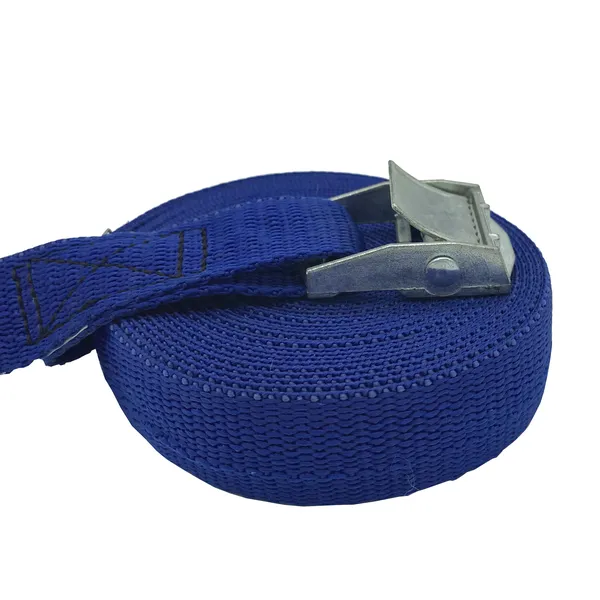 Dây chằng khóa cam bản 25mmx5m xanh không móc