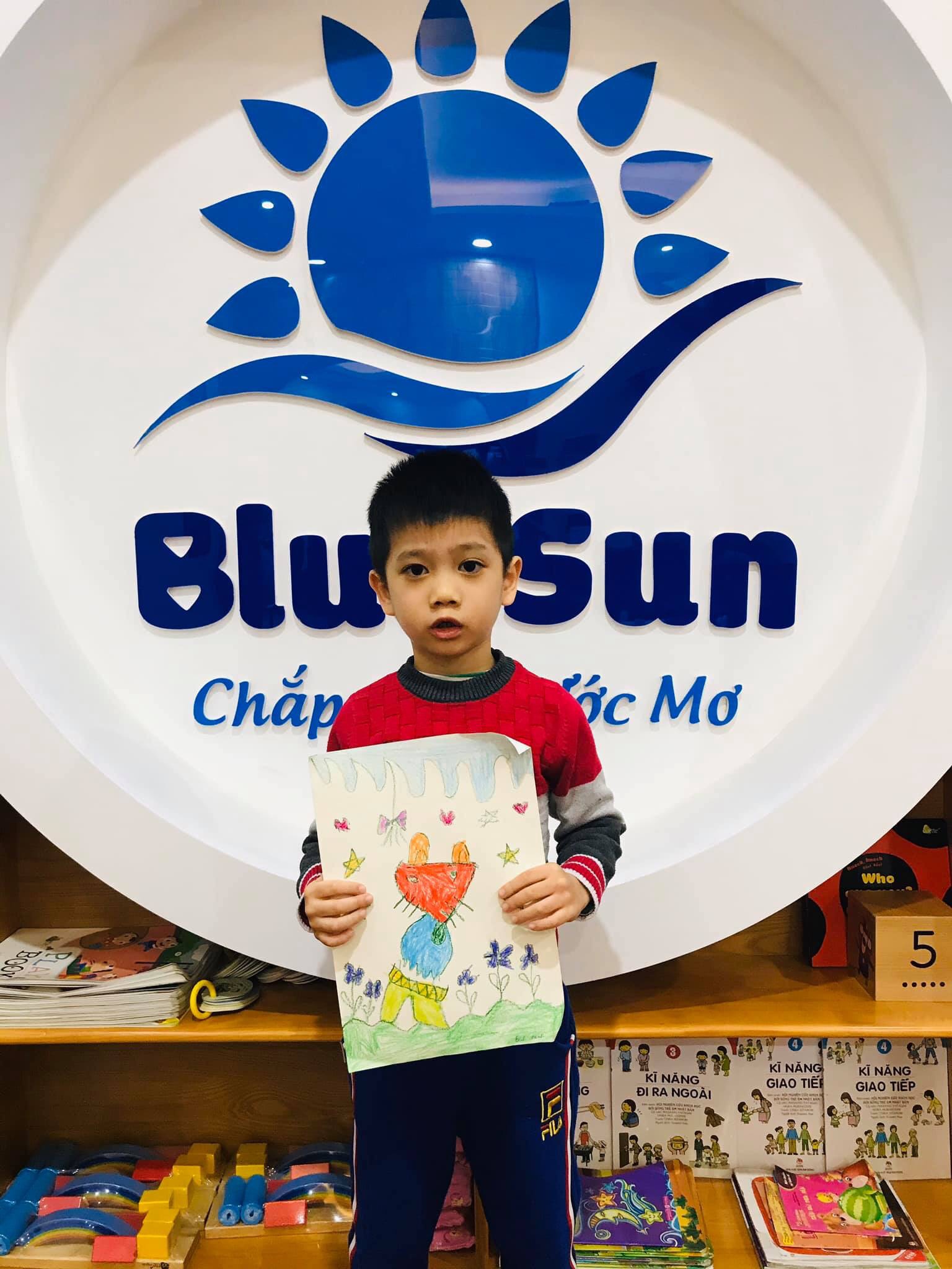 logo mam non mat troi xanh