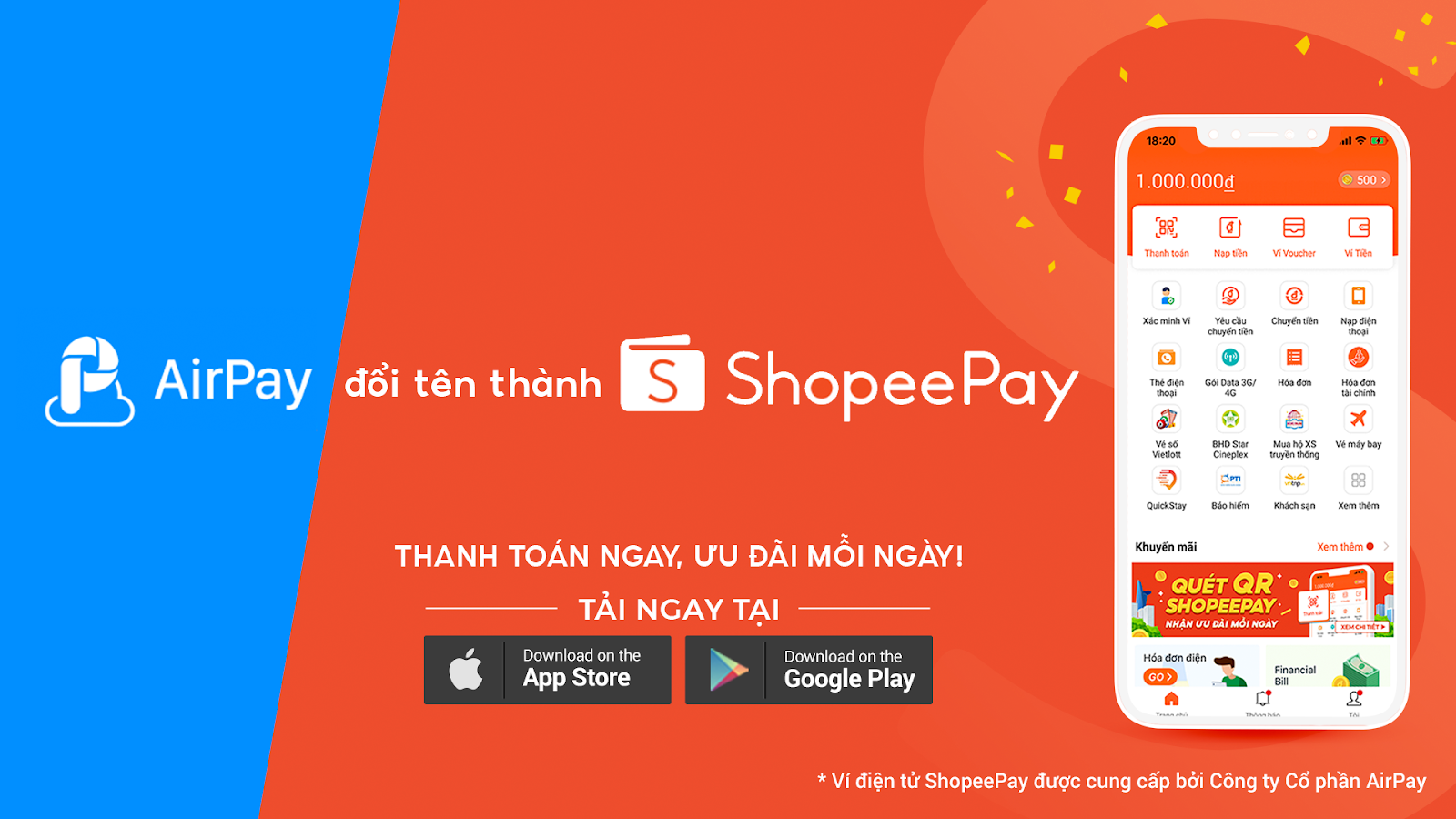 airpay doi ten shopee pay