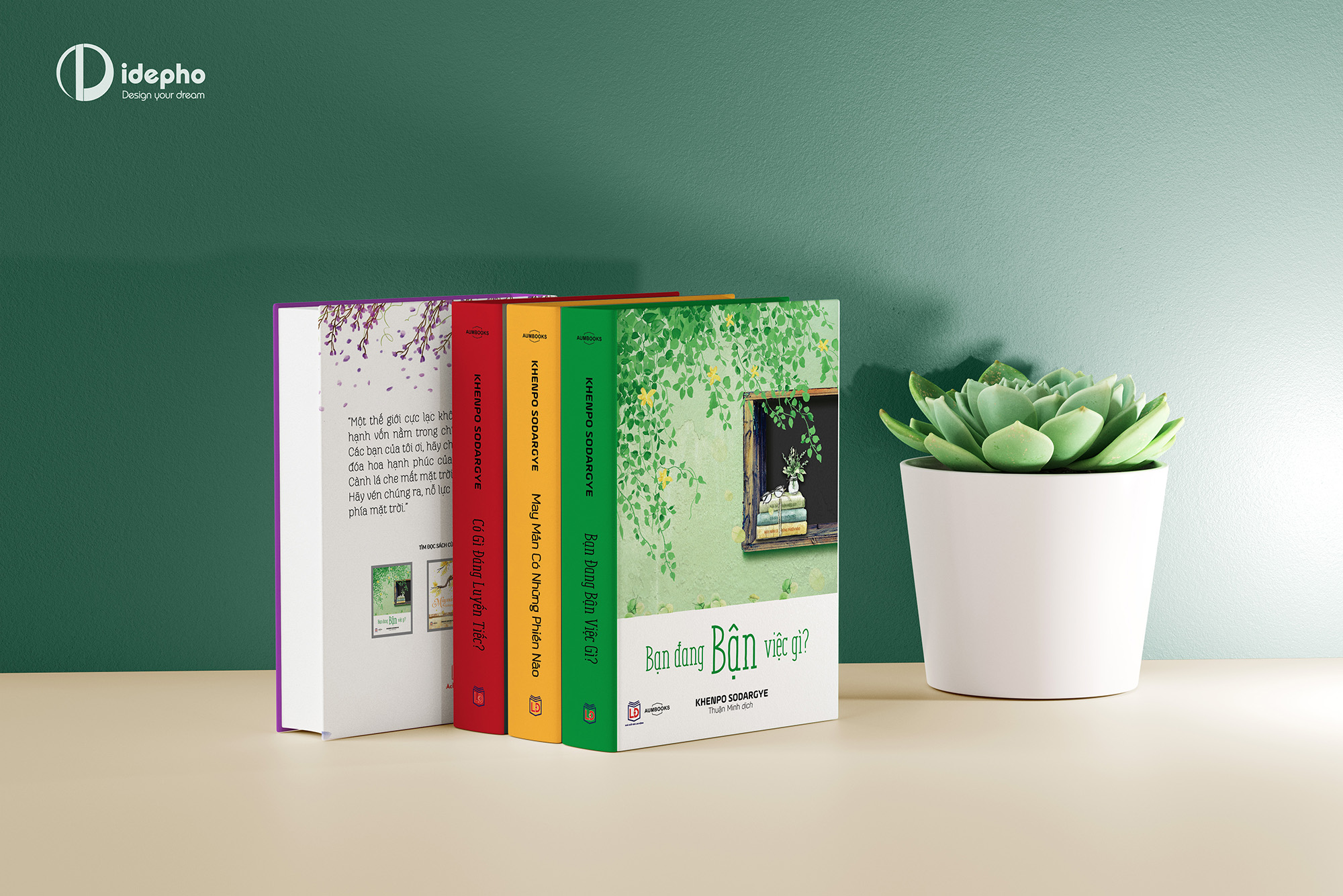 Thiết kế bìa sách An trú trong hiện tại