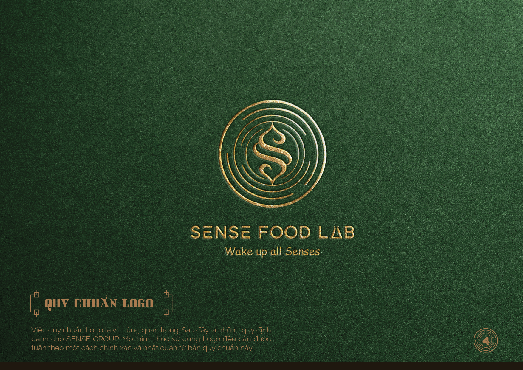 dự án thiết kế logo Sense Food Lab
