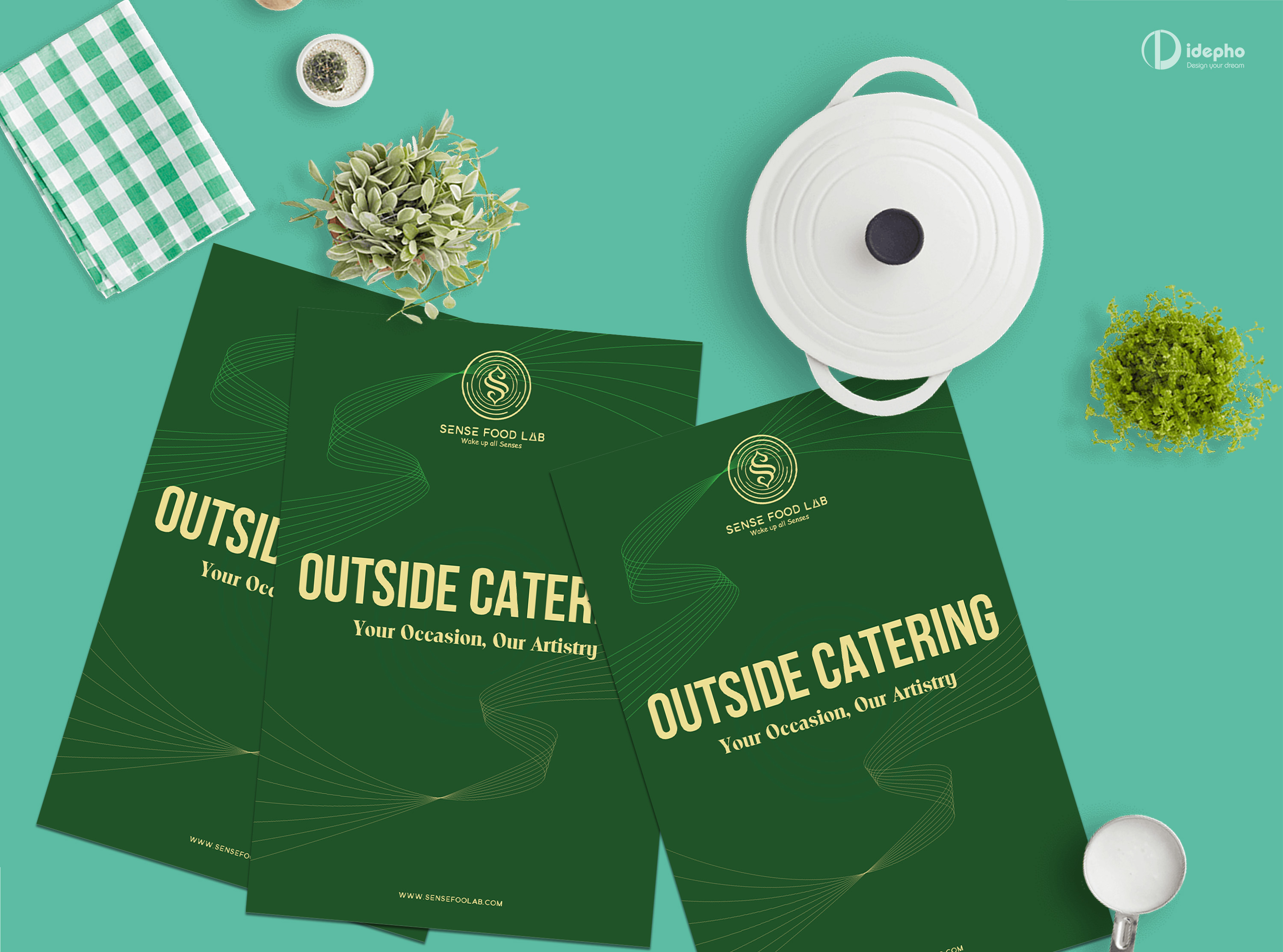 thiết kế brochure outside catering