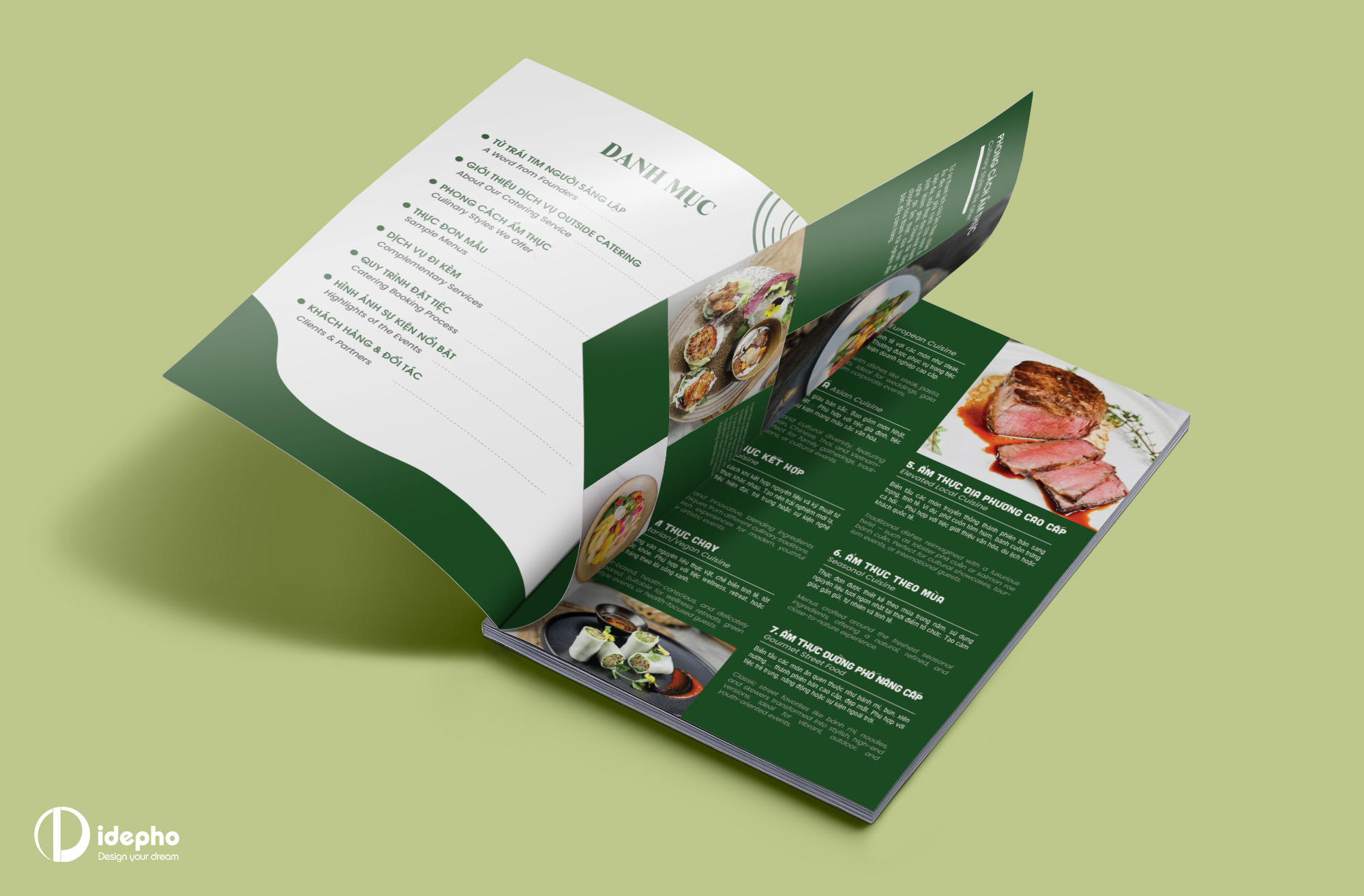 thiết kế brochure outside catering