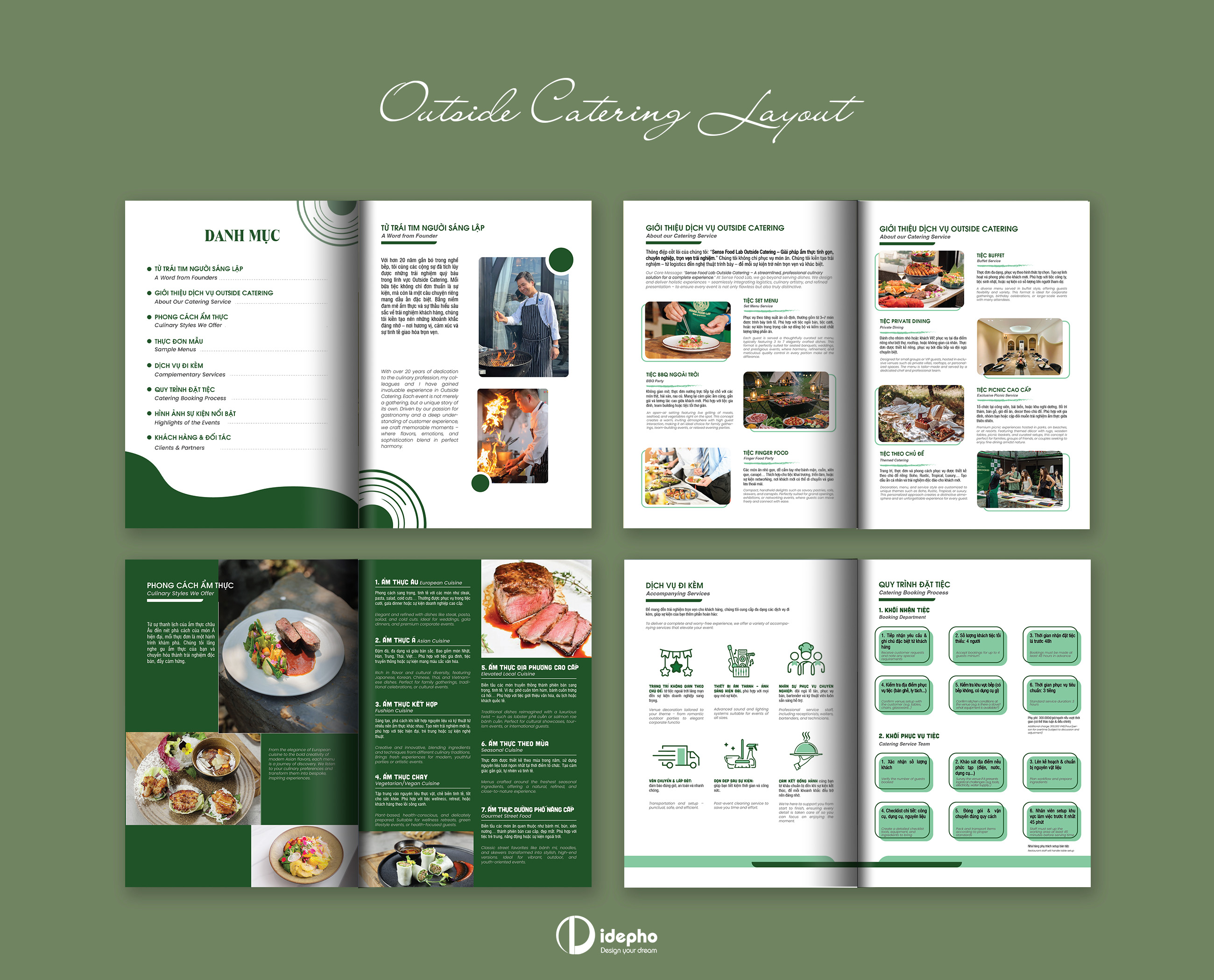 thiết kế brochure outside catering