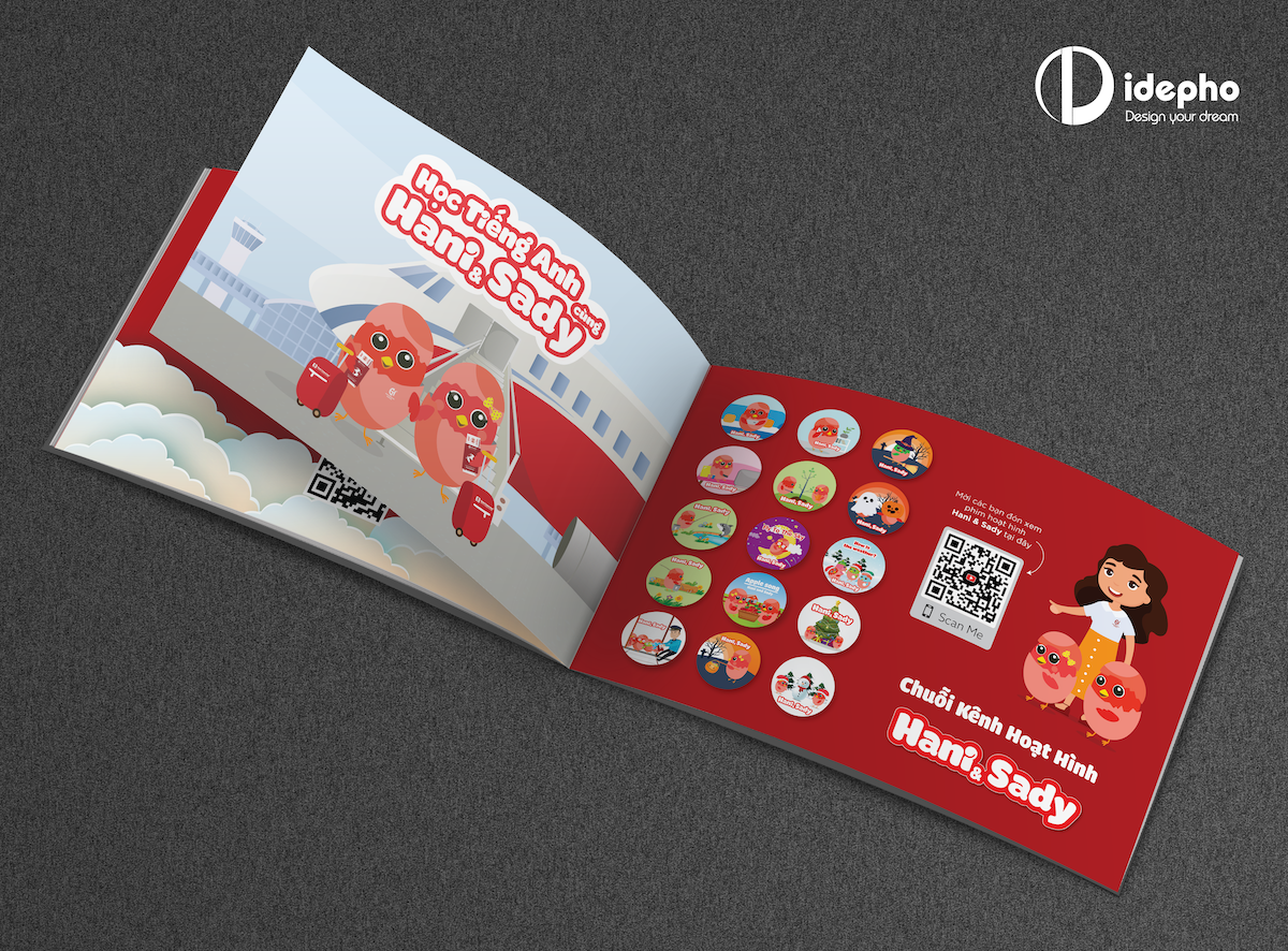 thiết kế catalogue anh ngữ cơ sở hanoi connection