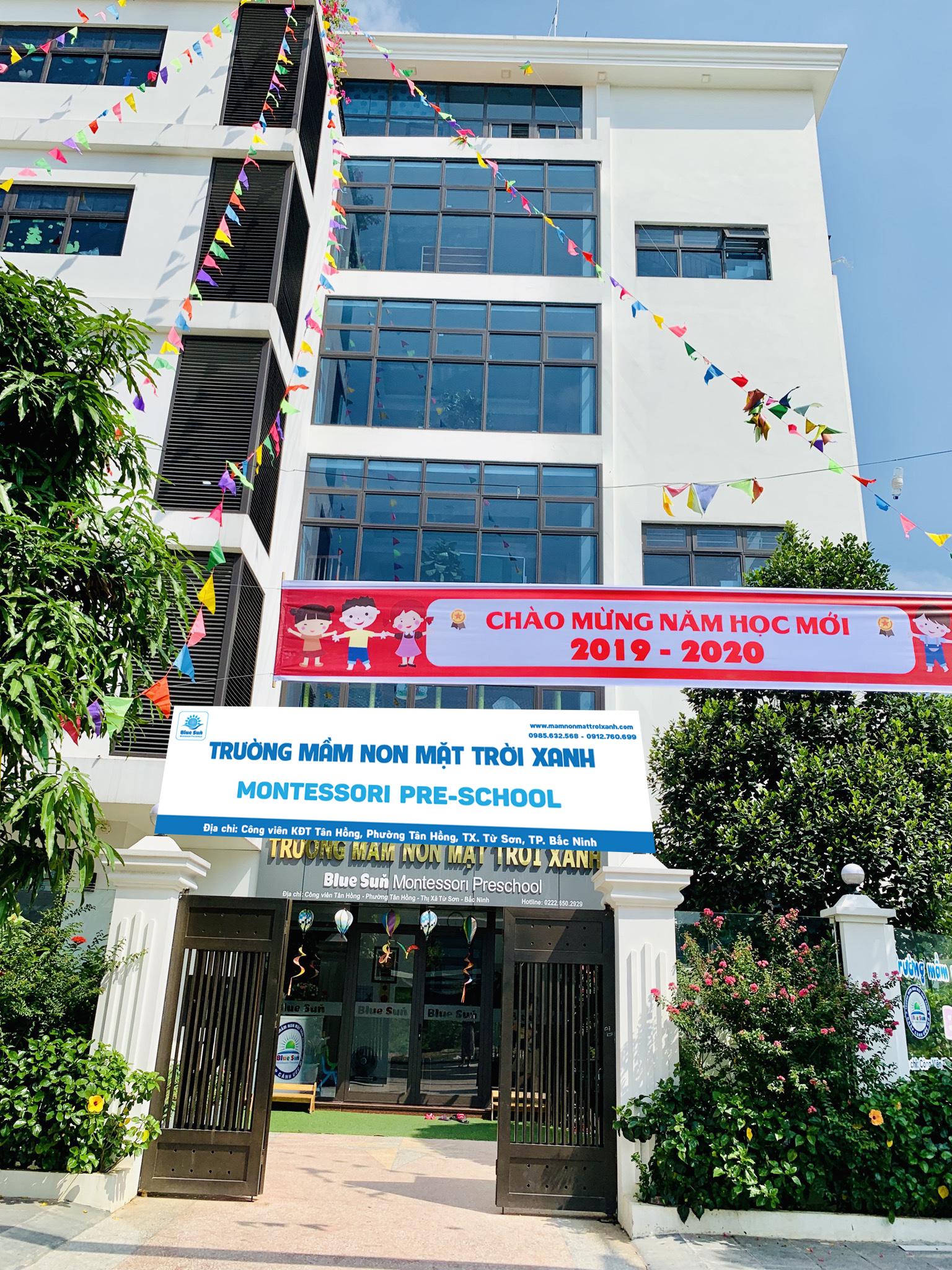 logo mam non mat troi xanh