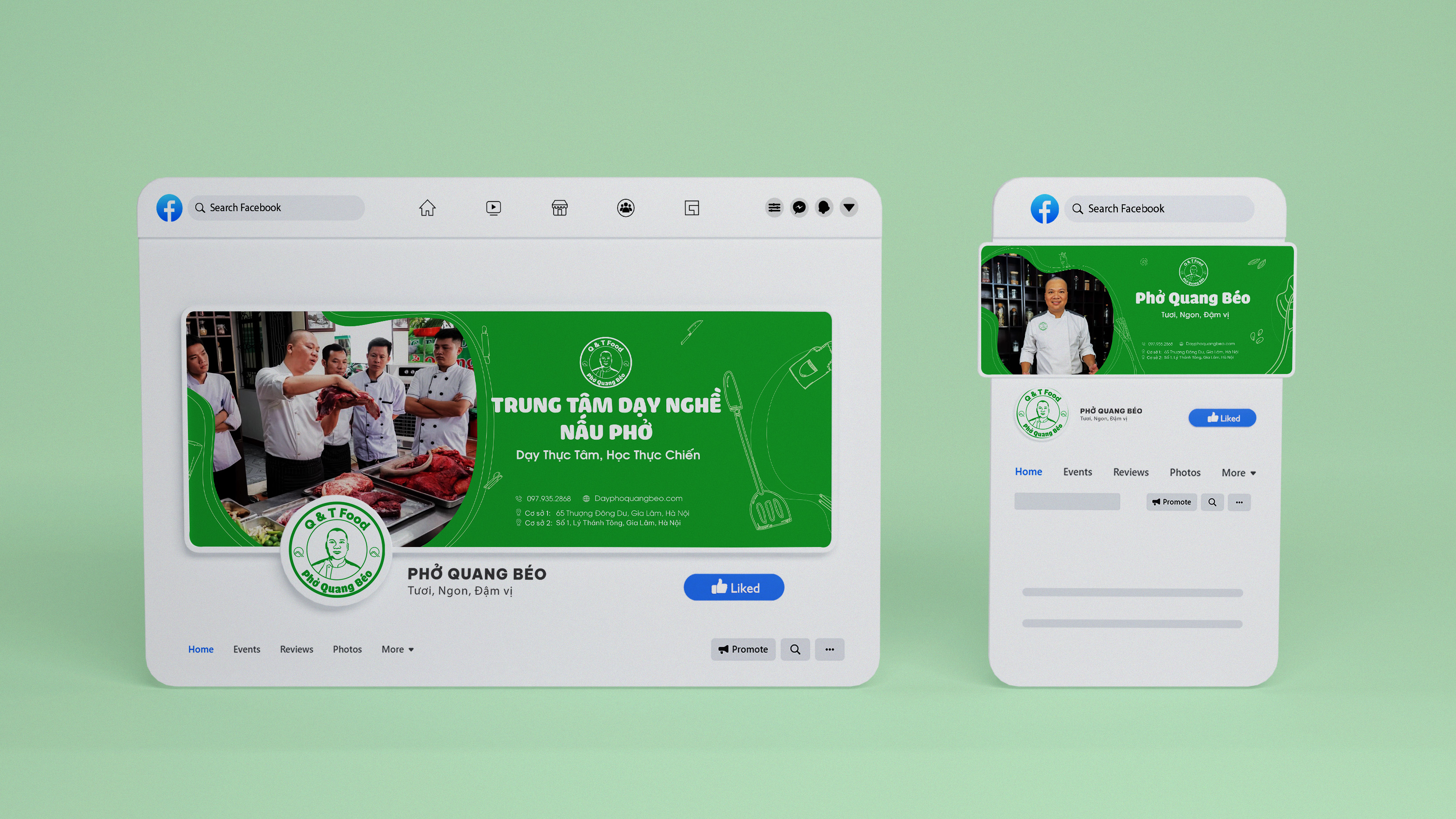 standee phở quang béo