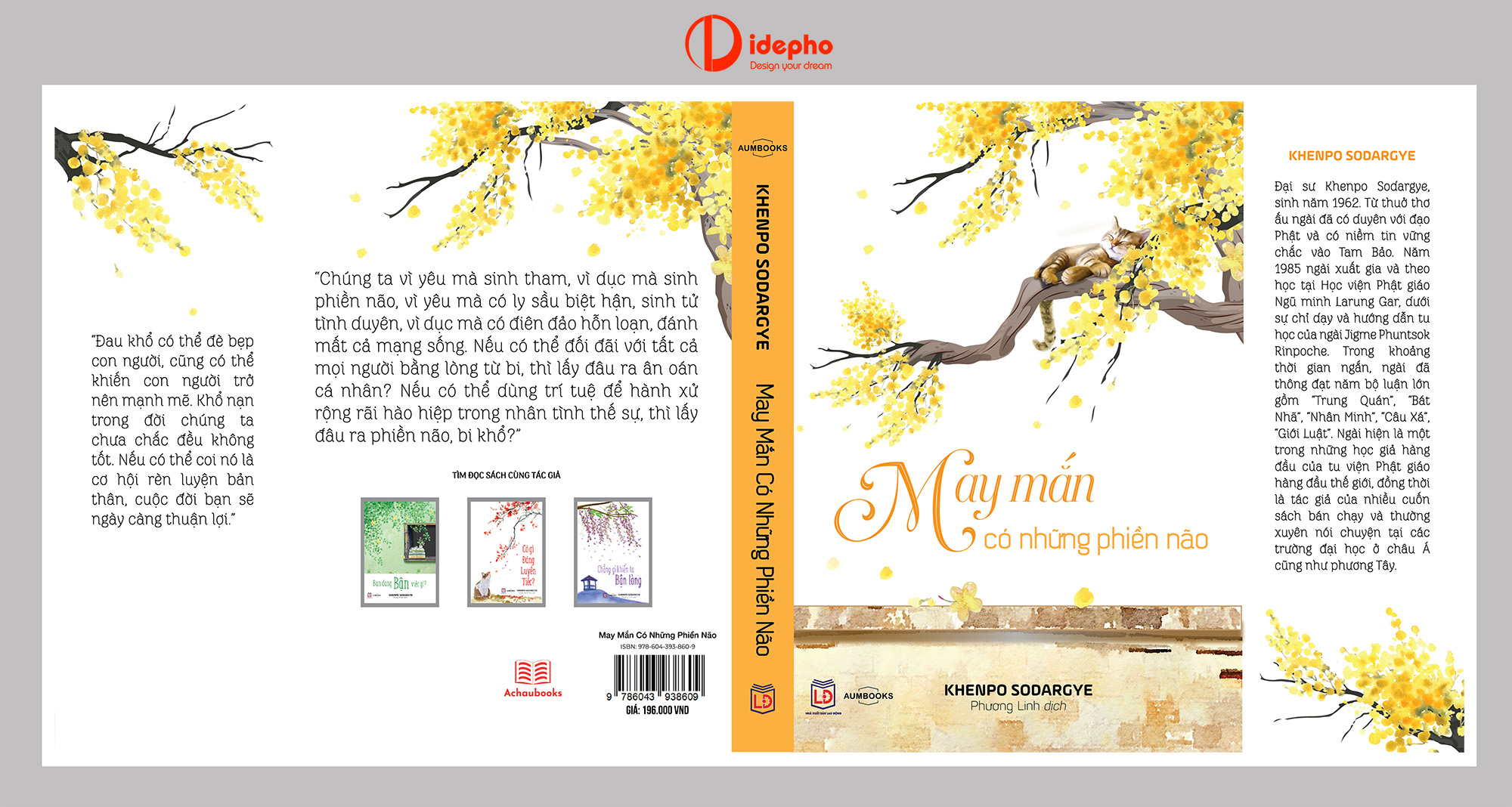 Thiết kế bìa sách May mắn có những phiền não