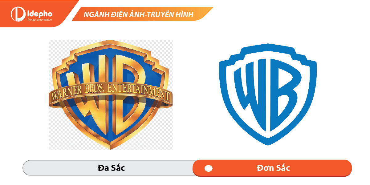 logo đa sắc và logo đơn sắc