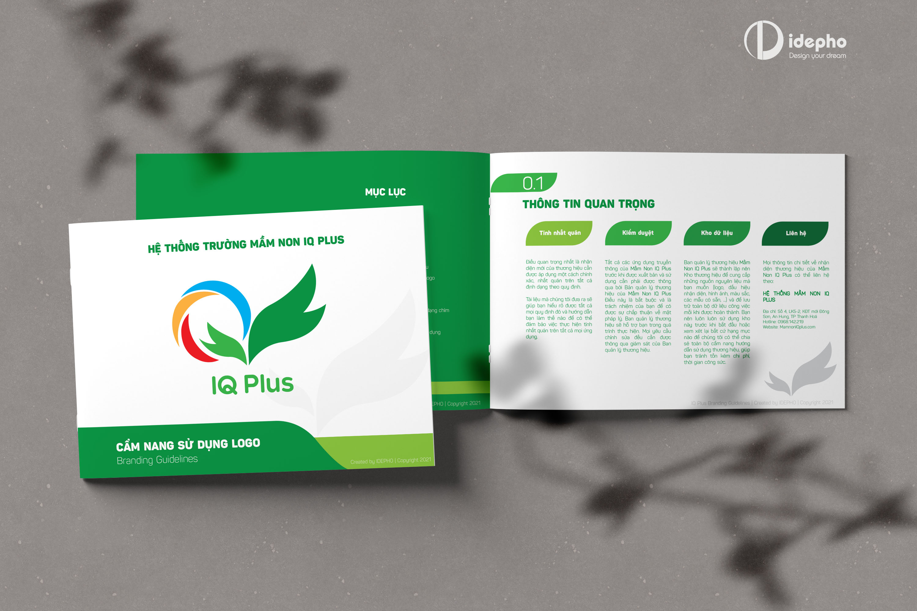 logo mầm non IQ plus