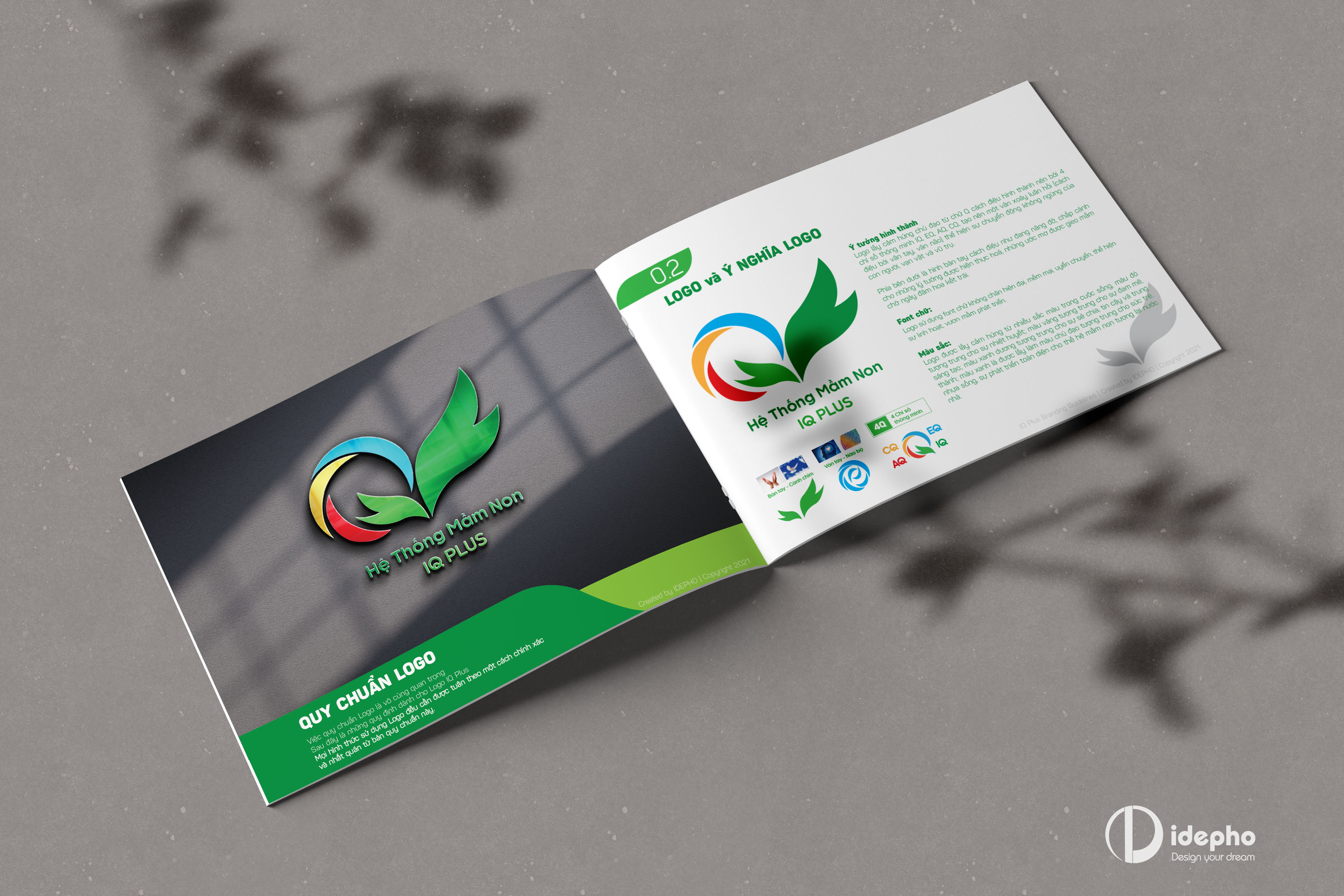 logo mầm non IQ plus