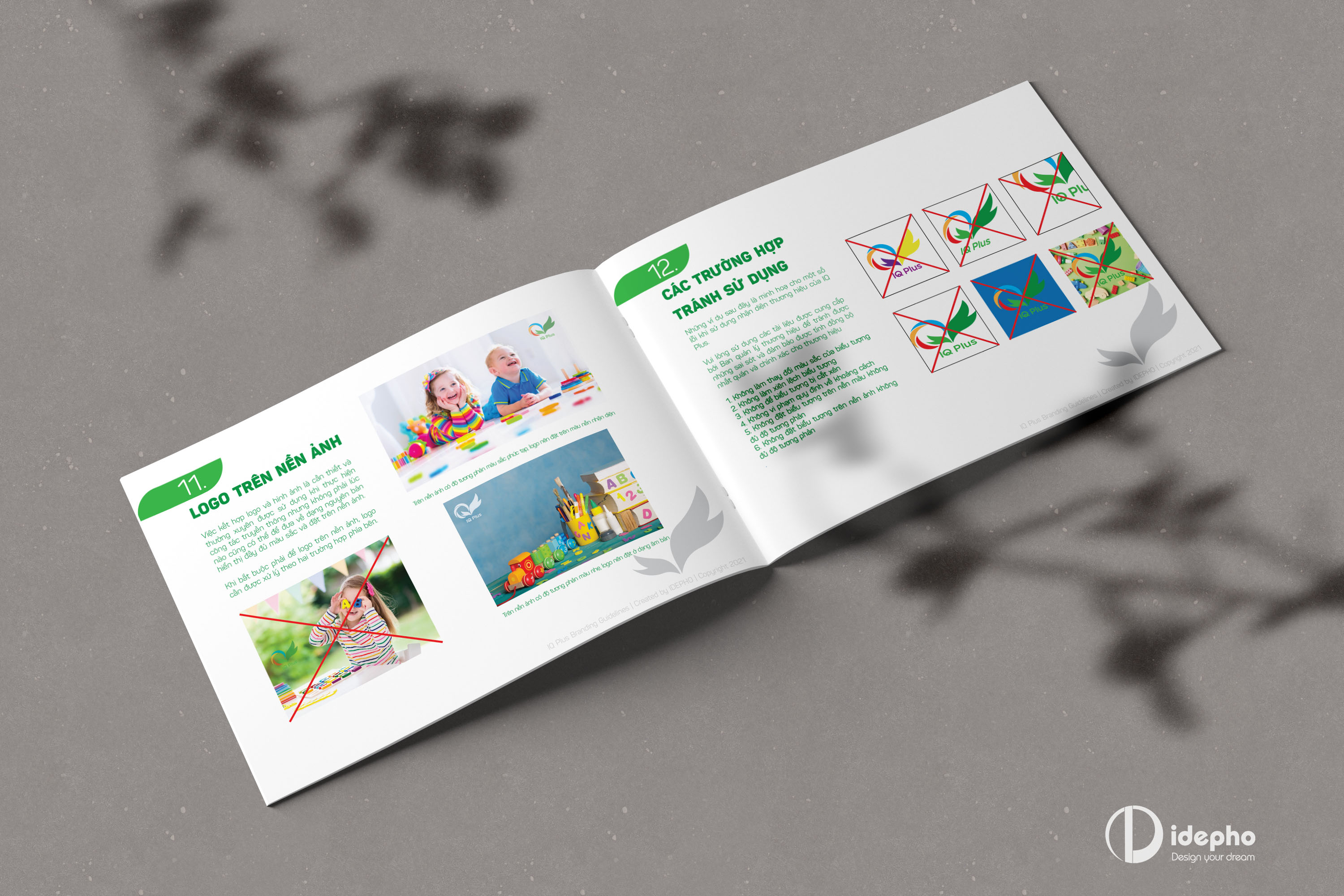 logo mầm non IQ plus