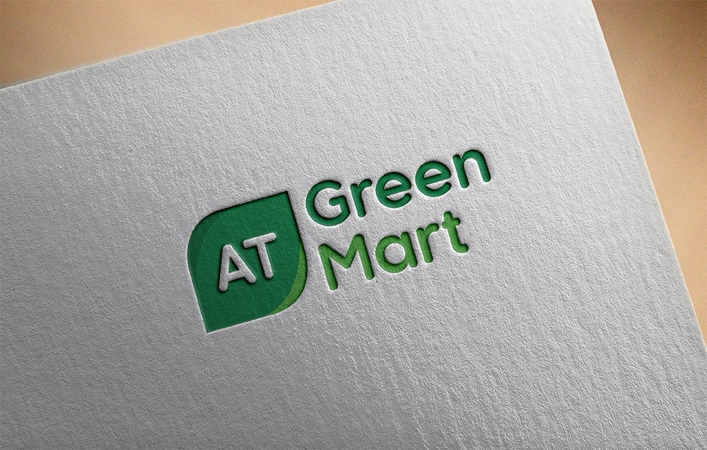 logo siêu thị thực phẩm AT green mart
