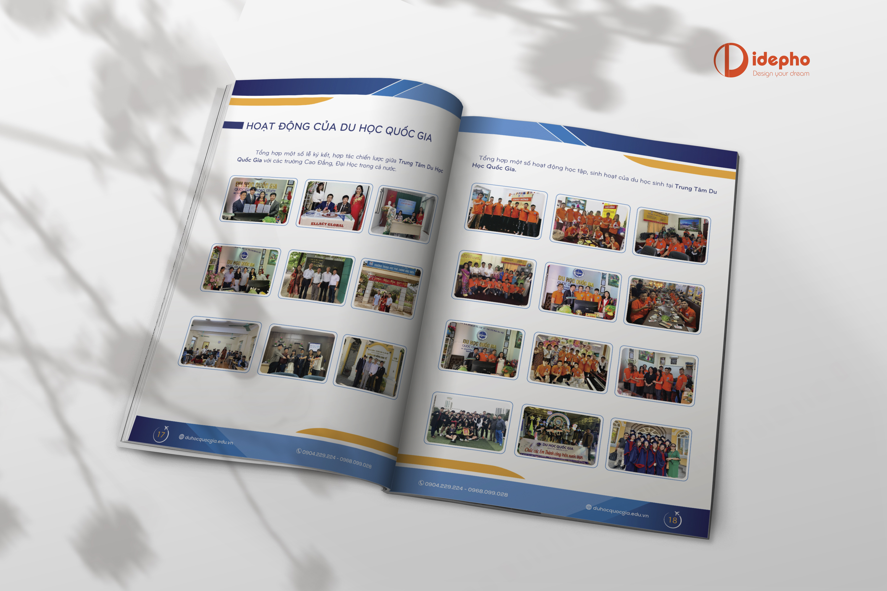 thiết kế profile du học quốc gia