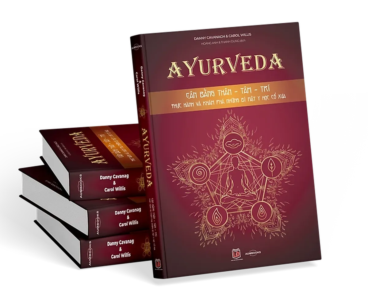 Thiết Kế Bìa Sách AYURVEDA - Cân bằng Thân Tâm Trí