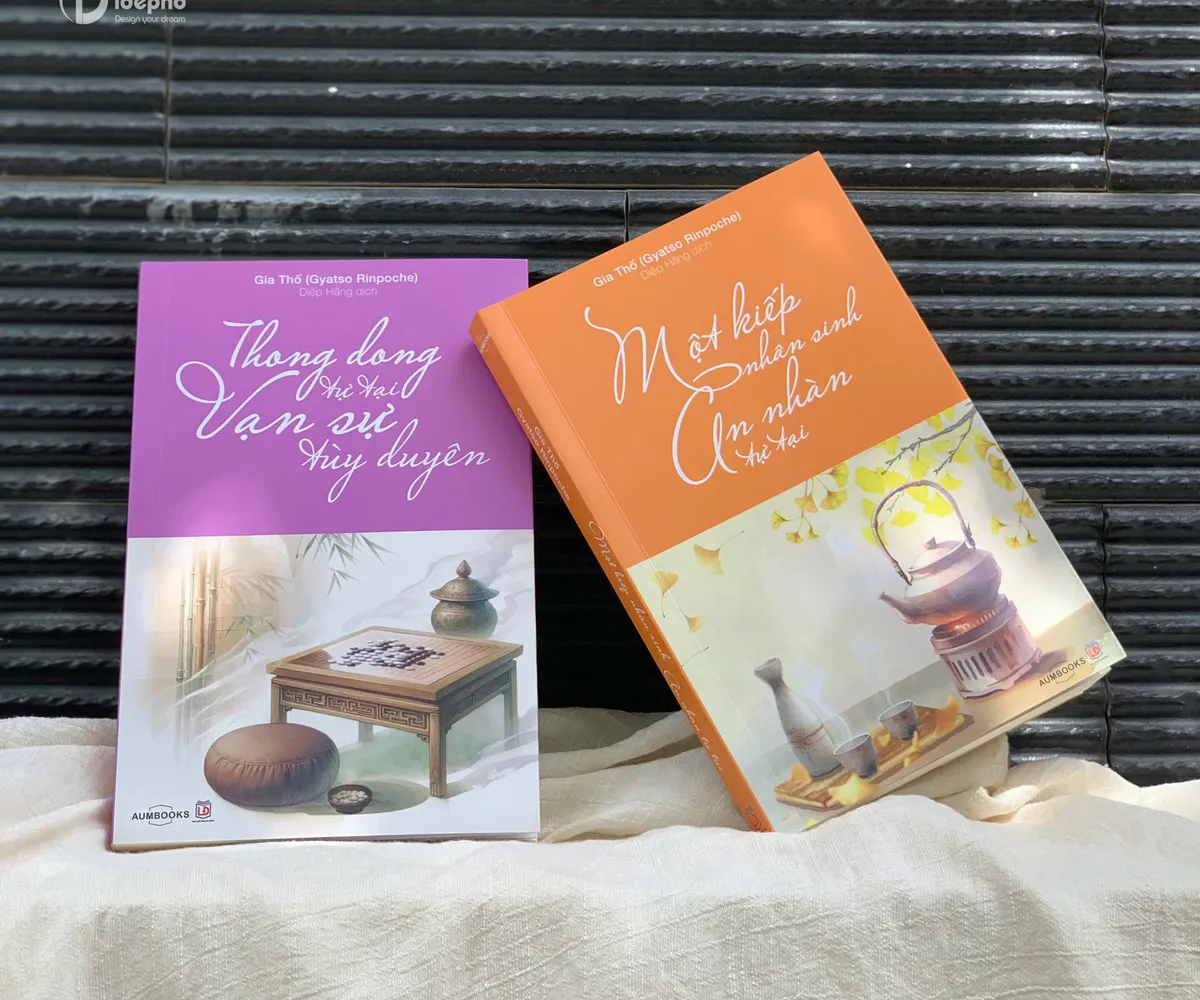 Thiết Kế Bộ Bìa Sách 2 Cuốn Thong Dong Tự Tại và Một Kiếp Nhân Sinh  - Gia Thố