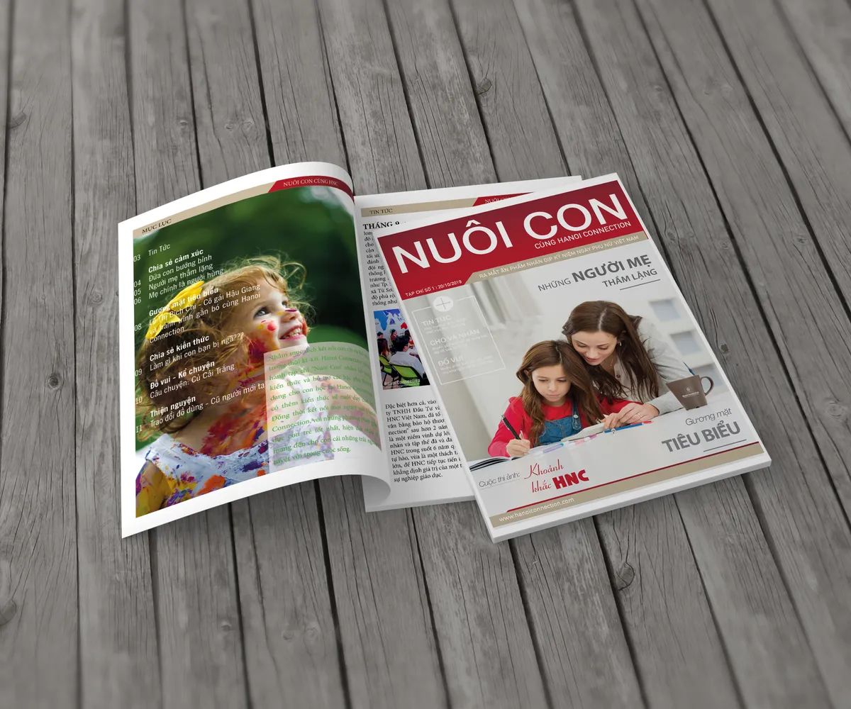 Thiết kế ấn phẩm, tạp chí nhượng quyền HNC