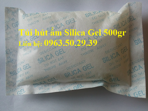 Túi hút ẩm Silica Gel  500grs Túi hút ẩm Silica Gel  500grs