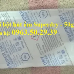 Túi bột hút ẩm superdry 50gr