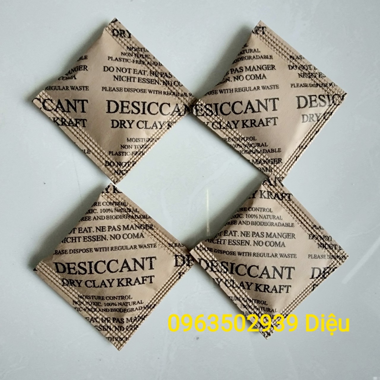 Túi hút ẩm Clay Desiccant, giấy kraft